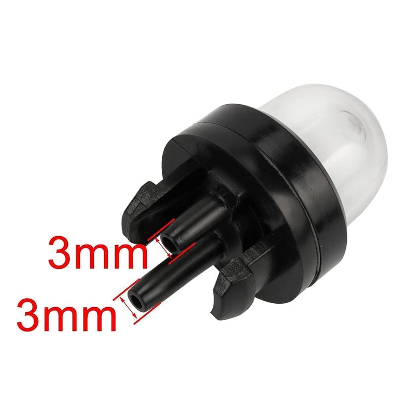 Hipa 188-512-1 Snap in Primer Bulb for 2-Cycle Small Engine Poulan Echo Chainsaw Ryobi BP42 Homelite Bolens String Trimmer Leaf Blower 125B 125BX 125BVX 530047721 503936601 5Pack - Image 4